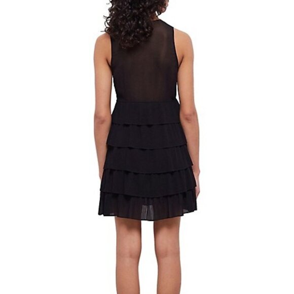 The Kooples - Sleeveless Layered Ruffle Mini Dress - Size 2 (Medium) - Picture 2 of 7